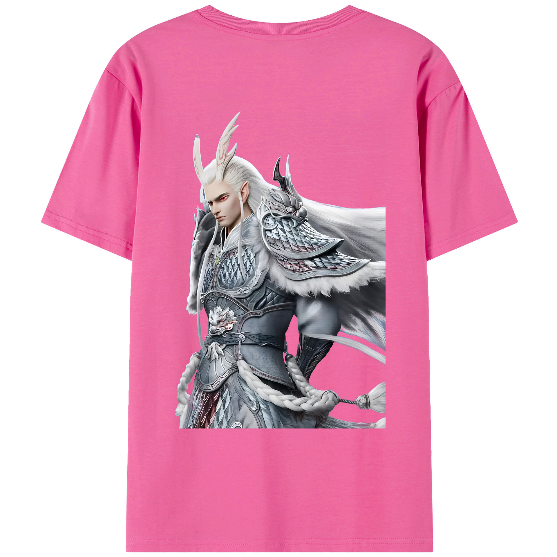 （画像用） Ne Zha 2 ナタ 魔童の大暴れ レディース半袖Tシャツ(バックプリント)